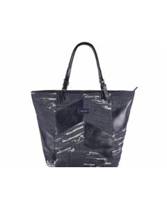 PULSE Torba na rame venezia black jeans 121501 - 121501