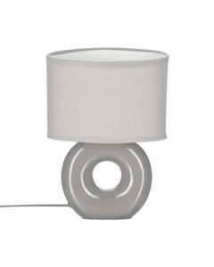 ATMOSPHERA Lampa Baru 18,2x11,8x25cm keramika/poliester siva - 121511B