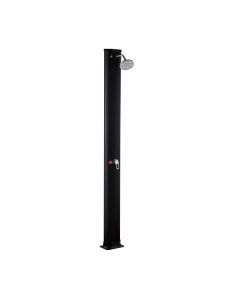 NERO Solarni tuš 36L crni pljosnati elipsa H=214cm - 12187-1