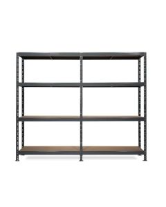 Dupla Metalna Montažna Polica 200x200x40cm 1920kg - 1222-1-1