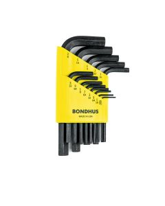 Set kratkih inčnih imbus ključeva Bondhus ProGuard HEX .050 - 3/8 12237 13 kom - 12237-1
