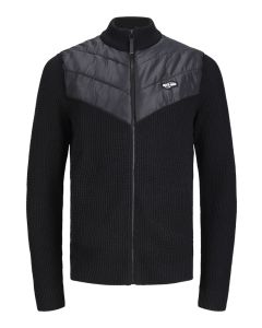 JACK & JONES Muški kardigan black