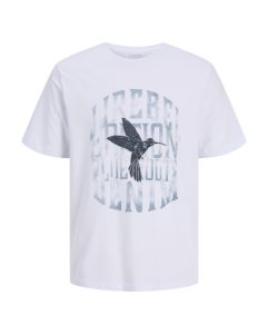 JACK & JONES Muška bela majica jrebalfy