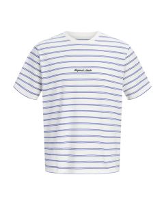 JACK & JONES Muška bela majica rebro