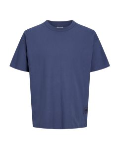 JACK & JONES Muška plava majica chamberi