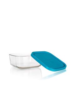 BORMIOLI 335190 Staklena posuda Frigoverre square 1/1 22cl 10x10 cm sa poklopcem - 335190
