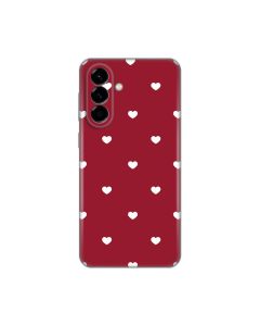 Maska za Samsung A576B Galaxy A57 5G Burgundy Hearts Silikonska Print Skin