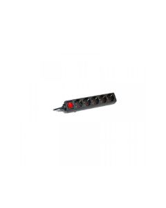COMMEL Produžni kabl 5 utičnice sklop 16A 3500W crna 3m H05VV-F 3G1,5 C232-525 - 124135
