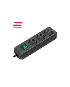 BRENNENSTUHL Razvodnik sa 3 mesta 5m 1.5mm2 + prekidač 1152900 - 124398