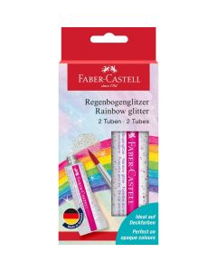 FABER CASTELL Glitter rainbow tube 2x12ml 125089 - 125089-1