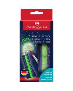 FABER CASTELL Glitter glow in the dark tube 2x12ml 125092 - 125092-1