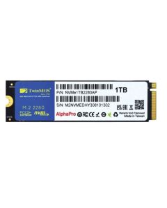 TWINMOS SSD M.2 NVMe 512GB, 3600MBs/3250MBs NVMe512GB2280AP