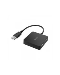 HAMA USB HUB 2.0, 4 Porta, 480 Mbit/S, Crni 200121