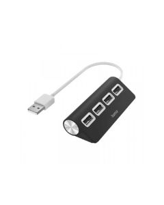 HAMA USB 2.0 HUB 1:4, 480 Mbit/S, Crni, 200119 - 127001