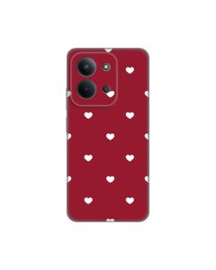 Maska za Xiaomi Redmi 15C 4G Burgundy Hearts Silikonska Print Skin