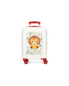 ROLL ROAD HAPPY PETS dečiji kofer 55 cm - bela/crvena