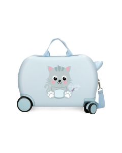 ROLL ROAD HAPPY PETS dečiji kofer na točkićima - sky blue