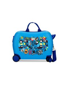 MOVOM MONSTERS dečiji kofer na točkićima - plava