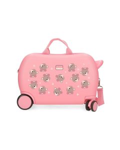 MOVOM BABY PETS dečiji kofer na točkićima - pink