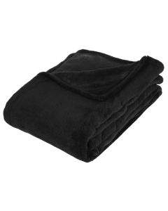 ATMOSPHERA Ćebe 130x180cm poliester crna - 131648J