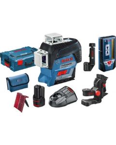 BOSCH Linijski laser+BM 1 nosač sa 1x2.0Ah 12V akumulatorom i punjačem BT 80m GLL 3-80 C+BM 1+LR 7