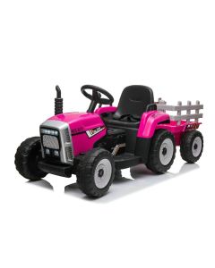 PREMIUM STIL Traktor Roze sa prikolicom i daljinskim