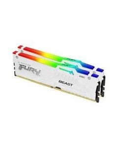 Memorija DDR5 32GB (2X16) 5200MHz Kingston Fury Beast White RGB XMP KF552C40BWAK2-32
