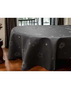 VIKTORIJA Stolnjak Okrugli 150cm Grey Star - VLK0001360greystarokrugli