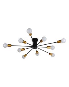 FORMA Plafonska lampa 10xE27 FK7009-10C BK