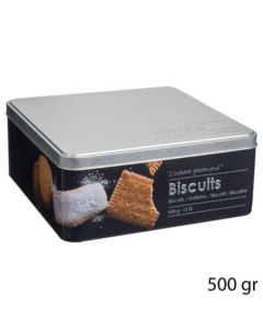 FIVE Kutija za biskvite Black edition 20X20X8,2cm metal crna - 136305-1