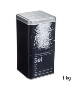FIVE Kutija za so Black edition 8,7X17cm metal crna - 136312-1