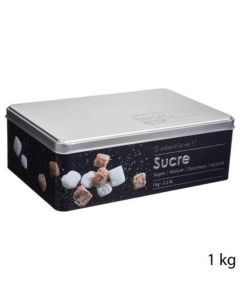 FIVE Kutija za šećer u kocki Black edition 20,2X13,2X6,7cm metal crna - 136313