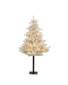 Novogodišnja jelka na stablu sa LED lampicama 102x150cm, krem - 136710