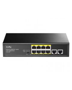 CUDY PoE+ Switch FS1010P 8-Port 10/100M, 4KV metalno kućište (Alt.PFS3009-8ET-96) - 137171
