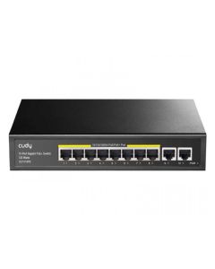 CUDY PoE+ Switch GS1010PE 8-Port Gbit, sa 2 Gbit Uplink Ports 120W, metalno kućište - 137179
