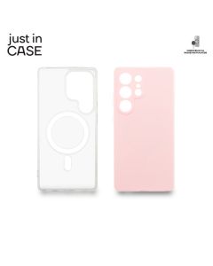 JUST IN CASE 2u1 Extra case MAG MIX PLUS paket maski za Samsung S25 Ultra, roza