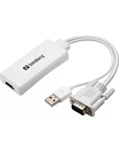 Sandberg Adapter konverter VGA + Audio - HDMI FHD 508-78 - 138570