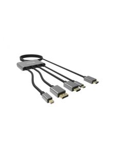SANDBERG Kabl Display HUB All-In-One USB C/DP/m DP/HDMI - HDMI, 2m - 138623