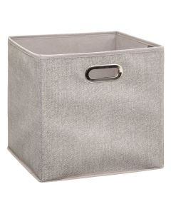 FIVE Kutija za odlaganje 31x31x31 cm karton/pp/metal svetlo siva - 138885G-1