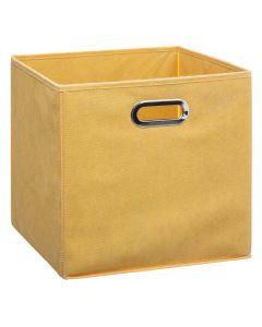FIVE Kutija za odlaganje 31x31x31 cm karton/pp/metal žuta - 138885I-1
