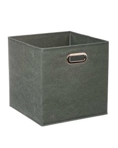 FIVE Kutija za odlaganje 31x31x31 cm karton/pp/metal tamno zelena - 138885K-1