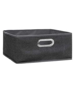 FIVE Kutija za odlaganje 31x15 cm polipropilen karton metal siva - 138886D-1