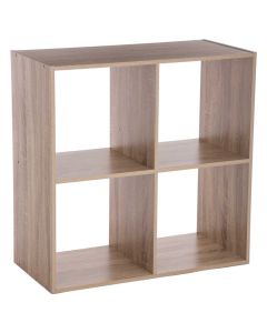 FIVE Stalak sa 4 police 67,5 x 32 x 67,5 cm drvena braonn - 138908-1-1