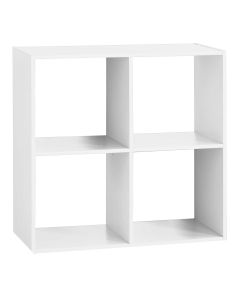 FIVE Stalak sa 4 police 67,5x32x67,5cm drvena bela - 138908C