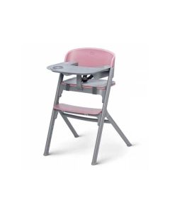 KINDERKRAFT Hranilica Livy 3u1, siva/roze - 138922
