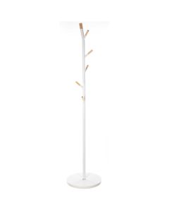 FIVE Čiviluk 6 kuka 40x175,5cm metal/drvo/mdf bela - 138934B