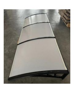 SUPERGARDEN Nadstrešnica 270x100cm Crna Providna 5mm Leksan - 1395-1-1