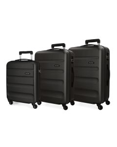 ROLL ROAD FLEX set kofera 3/1 - crna