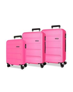 ROLL ROAD FLEX set kofera 3/1 - pink