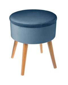 ATMOSPHERA Stoličica sa prostorom za odlaganje 36x36x44cm plava - 140331A